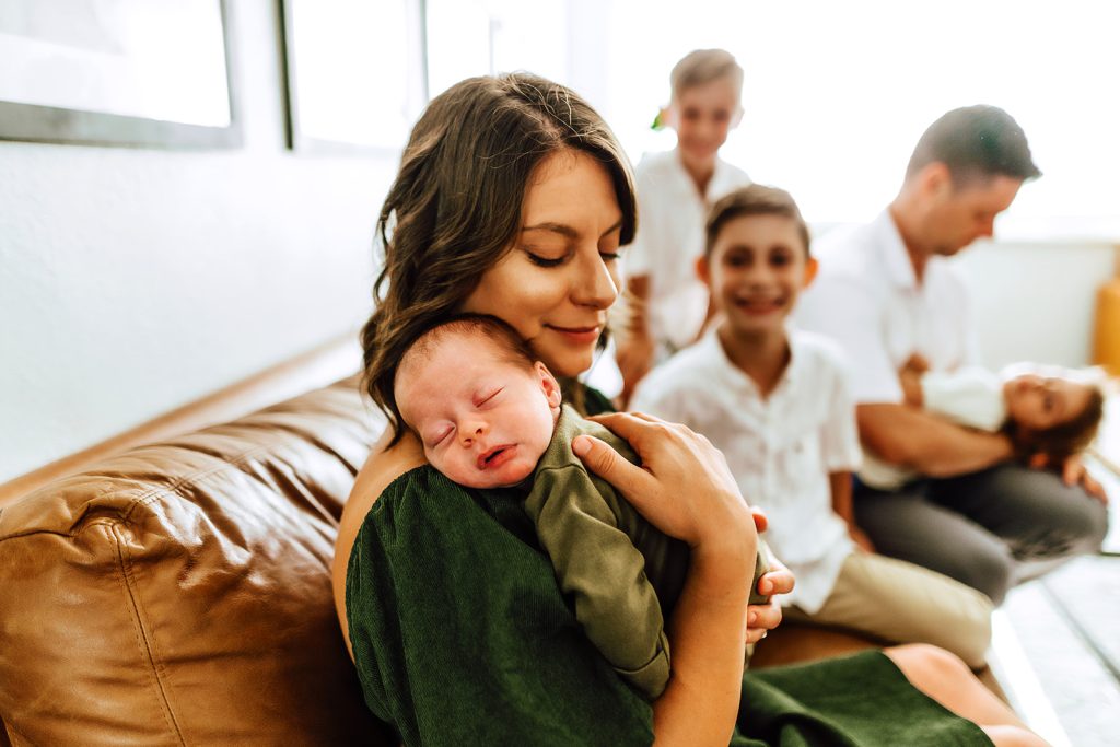 Clearwater Florida newborn photographer in-home lifestyle session